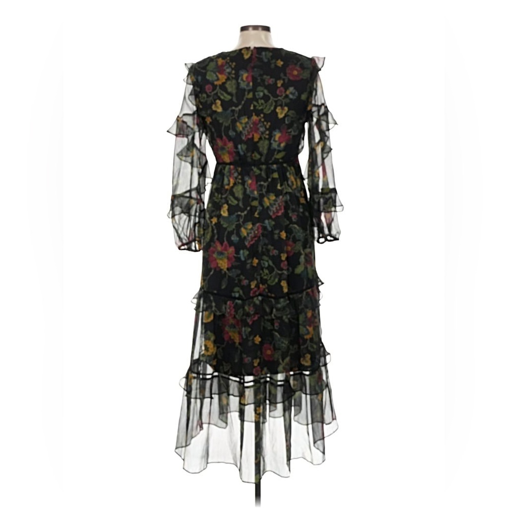Taylor black floral cocktail dress - Picture 2 of 3